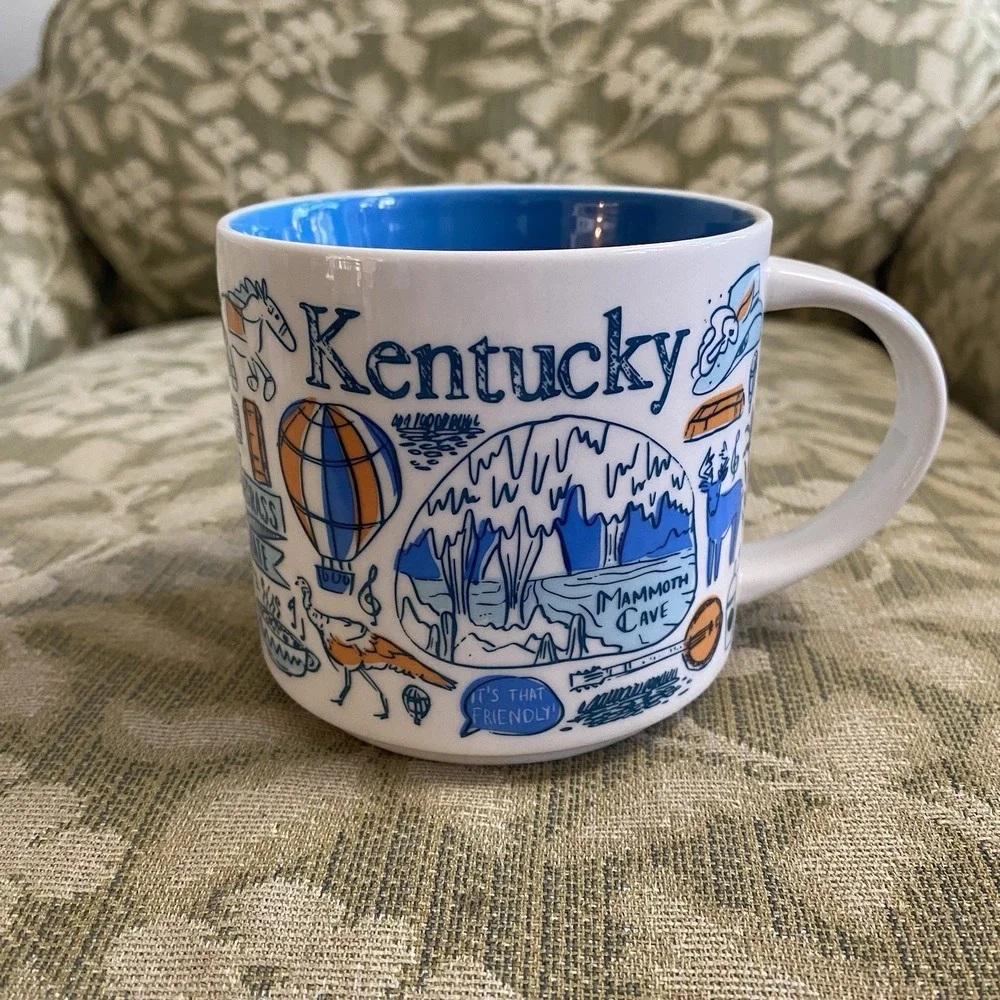 Starbucks Kentucky Bluegrass State Been There Series Coffee Mug Cup